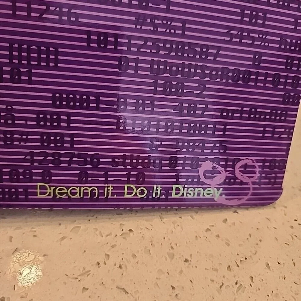 Walt Disney College Education purple Folder Binder Empty Mickey Mouse Logo